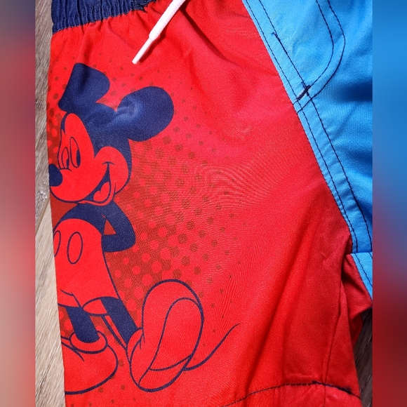 🇺🇲Disney's Mickey toddler boys swim trunks blue, red Size 3T - Picture 4 of 7
